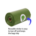 Support customization compostable biogradable warning bamboo pet dog earth friendly poop bag wholesale